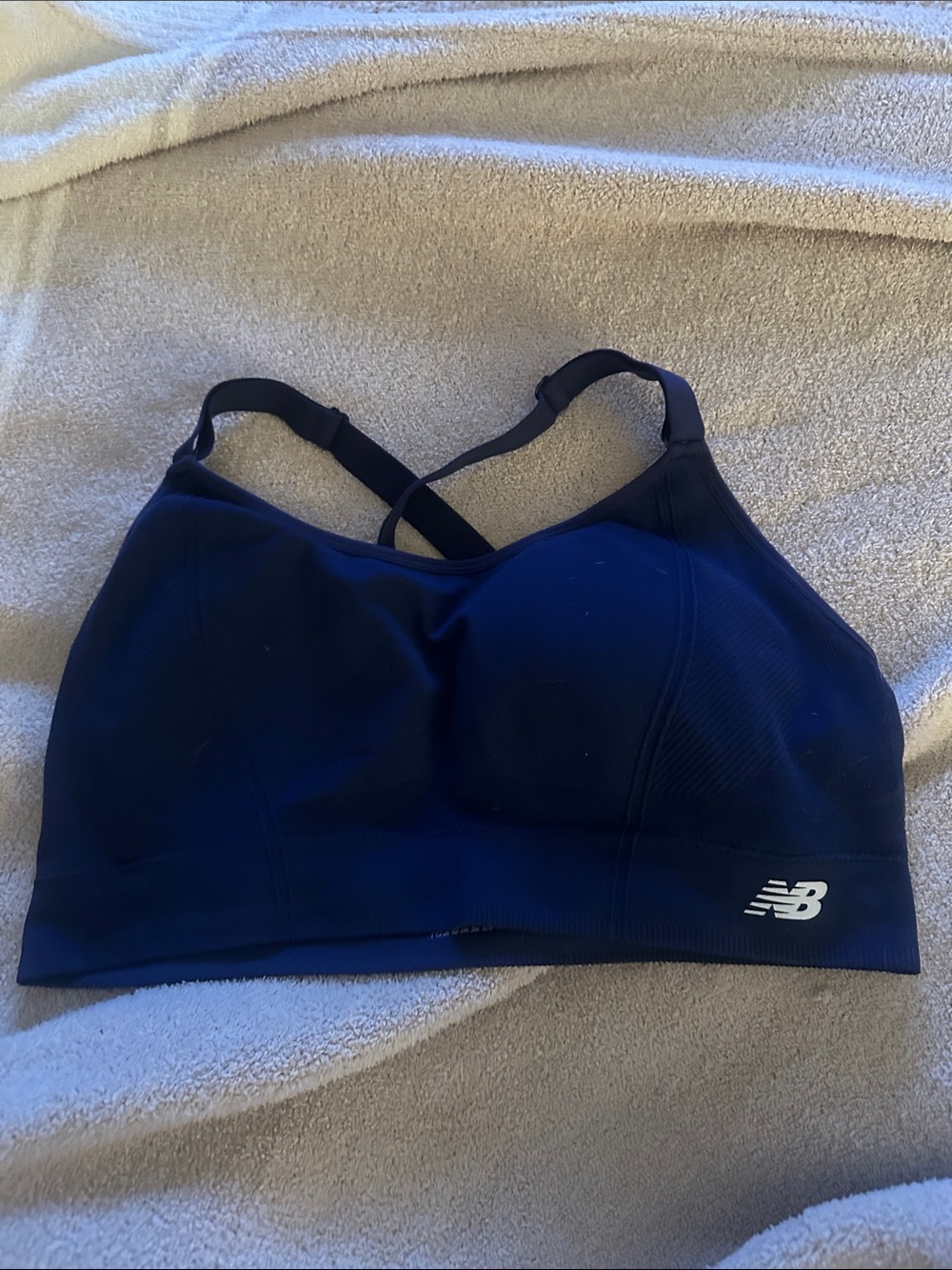 New Balance Navy Blue Crossback Support Sports Bra. Like new, xl with pads
